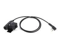 Adaptateur tactique pour casque U94 Type compatible avec les radios Kenwood et Baofeng, version militaire standard, fonction Push-to-Talk, clip