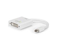 Adaptateur Techly 0.15m Mini DisplayPort 1.2 Mâle vers DVI-D Femelle Blanc, Résolution 1920x1080, PVC, Certifié CE/RoHS
