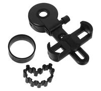 Adaptateur Téléphone pour Jumelles et Microscope, Support Noir Réglable | Pince Clip-on, Plastique, Montage Instantané, Oculaires 26-28mm et 34-38,5mm, Randonnée