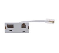Adaptateur telephonique d'un prise RJ45 vers deux prises RJ11 et BT