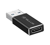 Adaptateur Tellur USB-A (mâle) vers USB-C (femelle), aluminium