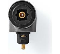 Adaptateur TosLink | TosLink femelle | TosLink mâle | coudé 90° | Aluminium | Gris avec métal | 1 pc. | Boîte
