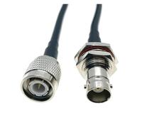 Adaptateur traversant TNC mâle vers BNC femelle, câble coaxial RF RG58 50 ohms for système de caméra vidéo, rallonge coaxiale(4inch 10cm)