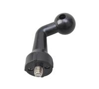 Adaptateur trépied en alliage d'aluminium pour appareil photo 1/4 mâle vers tête sphérique de 17 mm pour smartphone, tablette, vloggings, support de voiture, adaptateur de smartphone