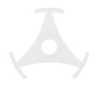 Adaptateur Triangle pour Platine Vinyle en Plastique Blanc