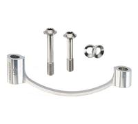 Adaptateur trickstuff pm pm 23mm aluminium argent