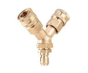 Adaptateur triple répartiteur à connexion rapide de 3/8 pouces à | Adaptateur de laveuse haute pression, connecteur rapide, raccord rapide pour tuyau d ' arrosage, raccord de sortie de