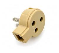 Adaptateur tripolaire vers RJ11 6P2C - Prise + Double Prise Tripolaire 3 pôles - pour Téléphones fixes sur prises italiennes murales (Ligne Analogique uniquement) - Prométhée Electronics