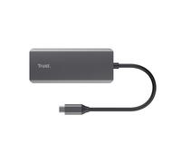 Adaptateur Trust Dalyx USB-C multiports 6 en 1 Argent