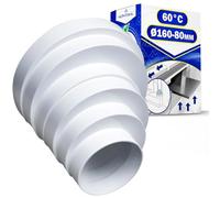 Adaptateur Tuyau Clim Excentrique pour Tube Rond Ø 80-160 mm Température D'utilisation 60°C - Garantie de 10 Ans - MONTERAL