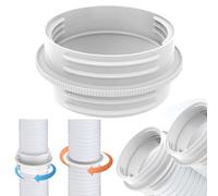 Adaptateur Tuyau Climatiseur Mobile Blanc, FORMVERSITY Raccord Tuyau Climatiseur Mobile 130-150mm, Kit Evacuation Climatiseur pour d'Évacuation Ca