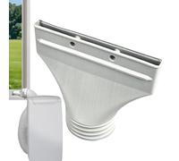 Adaptateur Tuyau Climatiseur Mobile - Raccord Plat Étanche | Installation Rapide Sans Outil | Compatible Fenêtre Porte Hotte Voiture Cuisine | Matériau PP Résistant Pour Tuyau D'Évacuation