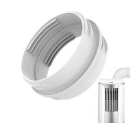 Adaptateur Tuyau Climatiseur - Universel 130mm 150mm Blanc Robuste, Raccord Extension Mobile Fixation, Connecteur Gaine Évacuation Portable | Accessoire Ventilation Pratique Pour Maison Appartement Et