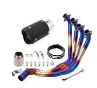 Adaptateur tuyau d'échappement 51MM Pour CBR650R/F 2014-2023 Système D'échappement Antidérapant Tuyau D'échappement Silencieux Bleu Tuyaux D'échappement