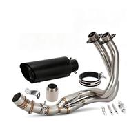 Adaptateur tuyau d'échappement Pour Z650 Pour Ninja 650 2012-2023 Embouts D'échappement Du Système Complet Tuyau D'échappement Noir Systèmes D'échappement Tuyaux D'échappement