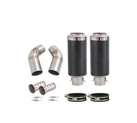 Adaptateur tuyau d'échappement Systèmes D'échappement Pour Ducati Pour Monster 796 696 1100 Système Sans Lacet Tuyau De Liaison D'échappement Embouts De Silencieux Tuyaux D'échappement(B)