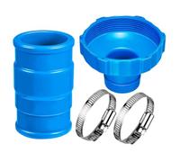 Adaptateur Tuyau D'Écumeur De Piscine Robuste avec bride de serrage | Kit fixation pour skimmer aspirateur piscine Pour réparation et nettoyage extérieur, commercial et