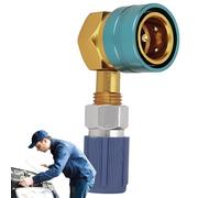 Adaptateur Tuyau R134a - Raccord De Tuyau Réfrigérant AC | Adaptateur De Conversion Connecteur De Coupleurs Rapides, Accessoires De Réfrigérant Ca De Remplacement Manuel Côté Haut/bas Pour Voitures
