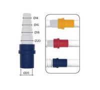 Adaptateur tuyau rigide Ø 20 mm raccord tuyau flexible pour drainage de condens