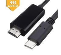 Adaptateur TV AV Compatible 4K HD USB-C, convertisseur de Type C vers HDMI, pour tablette, Smartphone, 1.8M