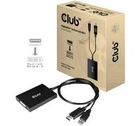 CLUB3D cac-1010 Displayport/usb DVI-I Daul link Noir, Blanc