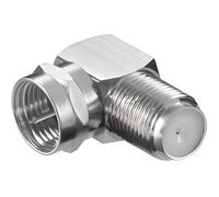 Adaptateur Tv-Sat coudé 90° Fiche-F mâle-femelle