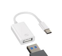 Adaptateur type C vers USB 3.0 femelle OTG Câble USB C mâle pour Apple iPhone15 Pro Max Plus iPad10 Air4 Mini6 Macbook Compatible avec Samsung USBC Jack Rallonge Souris Connecteur Thunderbolt Voiture
