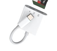 Adaptateur Type C vers USB-C Chargeur Lecteur de Cartes SD/Micro SD Card Reader pour Apple pour iPhone 15 Pro Max Plus pour iPad MacBook Air Connecteur Compact Flash Memory Stick Thunderbolt 4