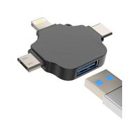 Adaptateur Type C vers USB OTG A Femelle Lightning Micro Thunderbolt Mâle Convertisseur Lecteur de Carte Caméra Souris pour Apple pour iPhone 15 Pro Max Plus pour iPad 10 Air 4/5 14 13 12 11 Android