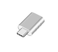 Adaptateur Type-C vers USB OTG - Convertisseur 10Gbps Haute Vitesse pour Téléphones et Ordinateurs Argent