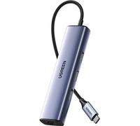 Adaptateur Ugreen Cm475 Usb-C Hub Vers 3X Usb 3.0, Rj45, Usb-C Pd (Gris)