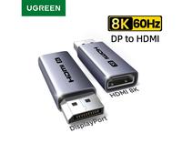 Adaptateur UGREEN Displayport vers HDMI convertisseur Displayport DP vers HDMI 8K 60Hz, convertisseur de port d'affichage unidirectionnel vers HDMI 1-Pack DP to HDMI