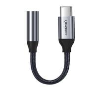 Adaptateur Ugreen USB-C vers Jack 3,5 mm Hi-Fi 10 cm Gris