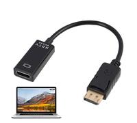 Adaptateur Unidirectionnel DisplayPort vers HDMI, Convertisseur DP vers HDMI Mâle Femelle, Câble DisplayPort pour Moniteurs, Téléviseurs, Projecteurs, Compatible avec Lenovo, Dell, HP, ASUS