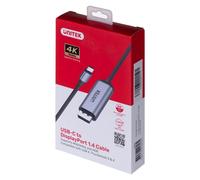 Adaptateur Unitek Usb-C, Displayport 1.4, 8K@60Hz, 1.8M, V1423C