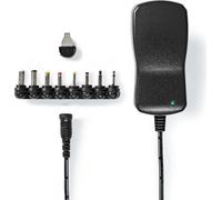 Adaptateur universel | 18 W | 3 - 12 V DC | 1,10 m | 1,5 A | 8 prise(s) | Svart