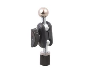 Adaptateur universel à rotule rotatif à 360 degrés convertit un filetage de 6,35 mm en support de 17,4 mm pour trépied d'appareil photo et support de téléphone compatible avec adaptateur vidéo