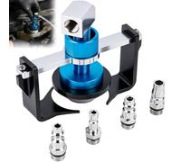 Adaptateur universel de purge de frein de 22 à 58 mm avec 4 raccords | Adaptateur de purgeur de frein, EU/US/métrique/Japon, adaptateur de liquide de frein avec joint en caoutchouc pour Honda