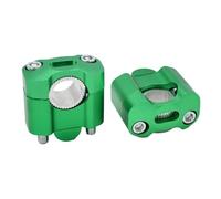 Adaptateur Universel De Rehausseurs De Guidon CNC pour Motocross, VTT, Dirt Bike, 22 Mm, 28 Mm(Green)