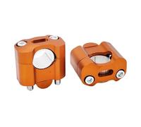 Adaptateur Universel De Rehausseurs De Guidon CNC pour Motocross, VTT, Dirt Bike, 22 Mm, 28 Mm(Orange)