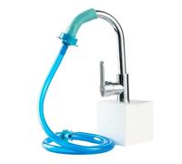 Adaptateur universel de tuyau de douche en silicone 1,5 m - Tuyau de douche flexible en silicone gris, anti-fuite et polyvalent pour douche, bain pour animaux de compagnie et nettoyage