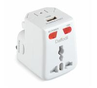 Adaptateur Universel de Voyage - Daffodil WAP150 - Prise Electrique Universelle France, Europe, Royaume Uni, USA & Port Recharge