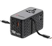 Adaptateur universel de voyage Verbatim Charge'n'Travel 70W (Noir)