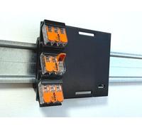 Adaptateur universel DIN Rail/rail DIN pour actionneurs et capteurs avec 3 bornes Wago 221-413