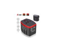 Adaptateur universel indispensable en voyage, design compact et léger pour les aventures autour du monde, adaptateur de voyage international avec