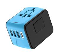 Adaptateur universel : le compagnon idéal de vos voyages internationaux, avec charge rapide certifiée pour une utilisation multiple.
