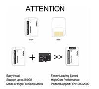 Adaptateur Universel pour Carte De Stockage Mémoire ITA 5.0 Compatible avec 1000 2000 Carte PS Vita Et Carte Mémoire Accessoire Multifonctionnel pour Transfert De Données Haute Vitesse