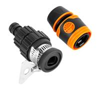 Adaptateur universel pour raccord de tuyau de jardin - Kit de raccord de tuyau pour robinets de 14 à 24 mm de diamètre et connecteur de tuyau d'arrosage