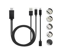Adaptateur universel pour téléphone Android MHL Micro USB vers HDMI 1080P HD - Noir