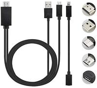 Adaptateur universel pour téléphone Android MHL Micro USB vers HDMI 1080P HD - Noir